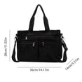 thumbnail image 4 of ibiyuan Tote Bags For Women Large Capacity Zipper Pocket Corduroy Convertible Crossbody Tote Bag for Women, Solid Color Daily Handbag Birthday Gifts, 4 of 6