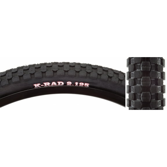 Kenda K-Rad Sport Tire 20x2.125 Black SRC 60TPI Wire Bead 65psi BMX