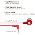 thumbnail image 2 of Auriculares Panasonic RP-HJE120-R con cable, conector de 3,5 mm, rojos, 2 of 8