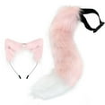 thumbnail image 4 of Diadema con orejas y cola de gato Salvador Rosado Unisex para Halloween, 4 of 9
