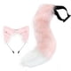 thumbnail image 4 of Juego de orejas y cola de zorro Hugo Accesorios de cosplay para unisex Rosado cola de traje, 4 of 9
