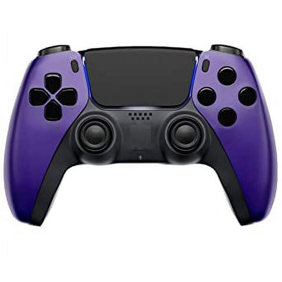 ModdedZone CLEAR PURPLE Custom UN-Modded Controller Unique Design for PS5 OEM OEM Authentic Controller
