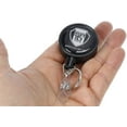 thumbnail image 5 of Heavy Duty Retractable I'd Badge Holder Keychain Reel - Strong Polycarbonate Plastic Case with Metal Swivel Belt Clip, Key Ring & Vinyl Strap Clip for Multiple Keys & Badges by Specialist ID (Black), 5 of 7