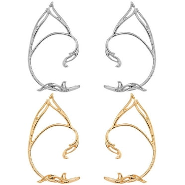 2 Pairs Ear Cuffs Earrings Minimalist Ear Cuff No Piercing Earrings for Women
