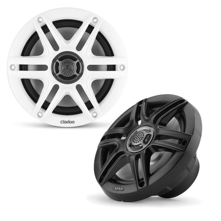 Clarion CMS651SWB Marine Coaxial Speakers 6.5" 30W Pair