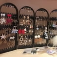 thumbnail image 4 of Walbest PP Earring Studs Holder Organizer Display Screen Stand, Foldable Jewelry Hanger Hanging Necklace Earrings Bracelets Storag, 4 of 7