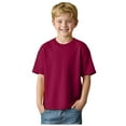 thumbnail image 1 of Ketyyh-chn99 T-Shirts pour Garçons T-Shirt Uni pour Enfants T-Shirt Décontracté Mode Col Rond Manche Courte pour 9-10 Ans, Bordeaux, 1 of 5