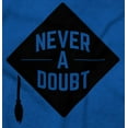 thumbnail image 2 of Grad Never A Doubt Graduation Cap Unisex Plus Fleece Graphic Hoodie Brisco Brands 5X, 2 of 5