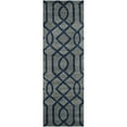 thumbnail image 5 of SAFAVIEH Soho Jarrod Geometric Wool Area Rug, Grey/Dark Blue, 3'6" x 5'6", 5 of 9