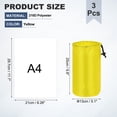 thumbnail image 2 of Bolsa de cordón Uxcell con cierre, saco de cincha y bolsa de ditty duradera y portátil para exteriores 5x10pulgadas y 3Pcs y Amarillo - Ideal para ( Deportes/Excursionismo/Camping/Viajes), 2 of 7