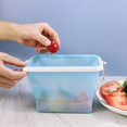 thumbnail image 5 of Contenedor de almacenamiento de alimentos de silicona para guardar frescos, bolsa de sellado, horno microondas, refrigerador, organizador de alimentos sin Bpa, translúcido Feliz Sencillez, 5 of 5
