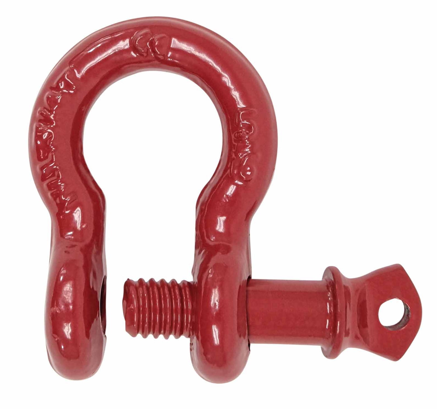 5/16" Anchor Shackle Forged Carbon Steel w/Alloy Screw Pin WLL 0.75 Ton (1,500 Lbs.) | Double Rust Protection Heavy Duty D Ring Shackle for Towing, Rigging & Vehicle Recovery (10 Pack)