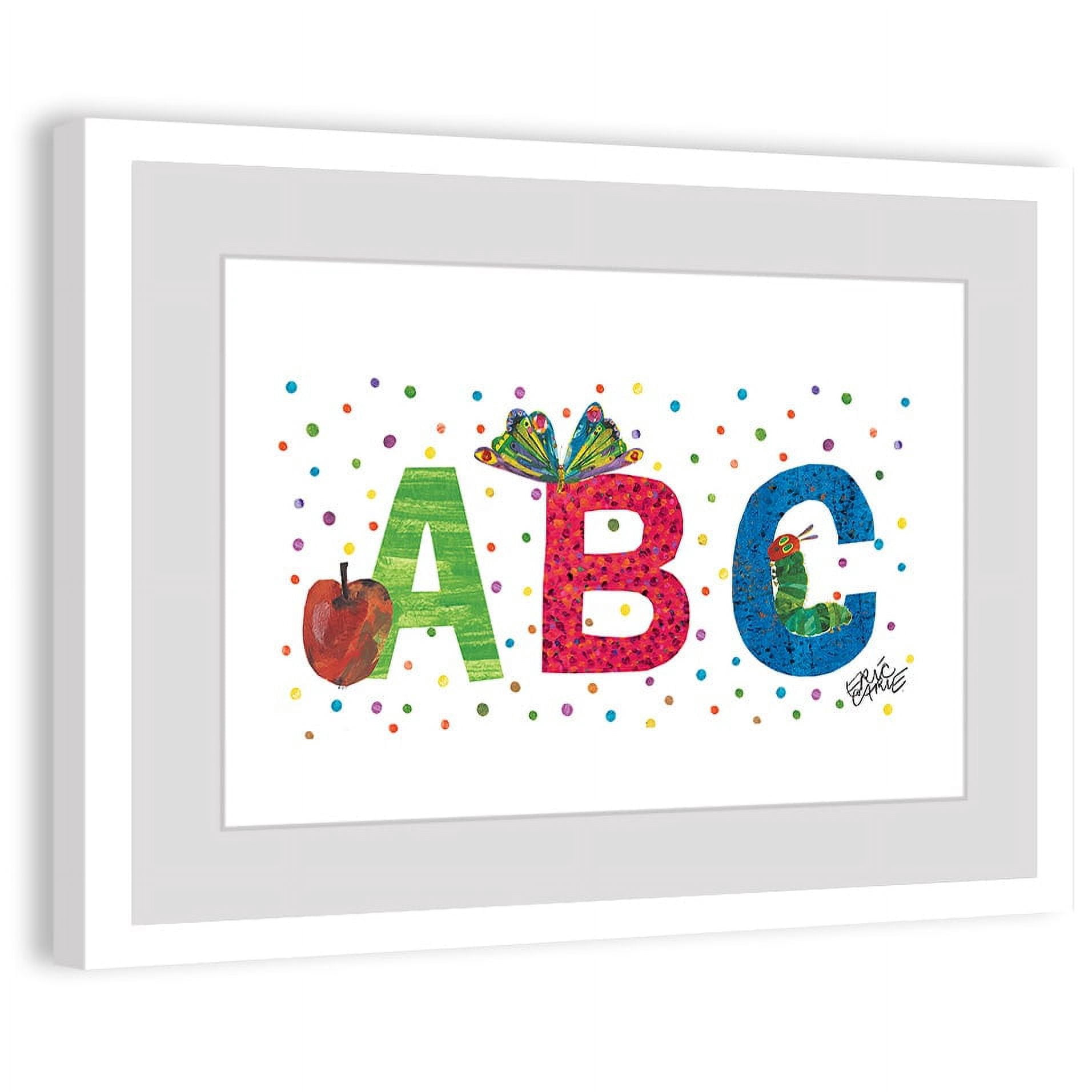 Eric Carle ABC Letters Framed Art Print