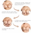thumbnail image 5 of Sujetador pegajoso, Sujetador sin tirantes transpirable Adhesivo Push Up Sujetadores sin espalda para mujer A Blanco oso de fresa vestir, 5 of 5