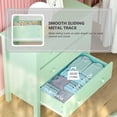 thumbnail image 4 of LAZZO 3-Drawer Nightstand, Modern Bedside Table with 2 Sets of Replacement Handles for Bedroom, Green, 4 of 8