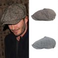 thumbnail image 2 of Wool New Boys Caps Men Herringbone Flat Caps by Cap Woolen Driving Hats Vintage Inspired Hat Winter, 2 of 4