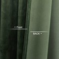 thumbnail image 3 of Cortinas Benedeco de terciopelo verde para dormitorio, 132 x 228 cm de ancho, 2 paneles, 3 of 8
