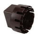 thumbnail image 2 of Conector y convertidor de drenaje universal con tornillos para reemplazo de bajante Adaptador de bajante de plástico marrón S de 2 x 3 pulgadas, 2 of 8