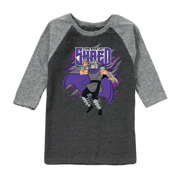Teenage Mutant Ninja Turtles - Live And Let Shred - Toddler & Youth Raglan Graphic Tee