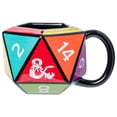 thumbnail image 1 of Silver Buffalo Dungeons &amp; Dragons D20 - Taza esculpida 3D de cerámica, 20 onzas, 1 of 6