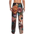 thumbnail image 7 of Salouo Flower Crown Cat Print Pajama Pants for Men, Lounge Pants Elastic Waistband Casual Men's sleepwear Loungewear Sleep Pajama Pant -X-Large, 7 of 7