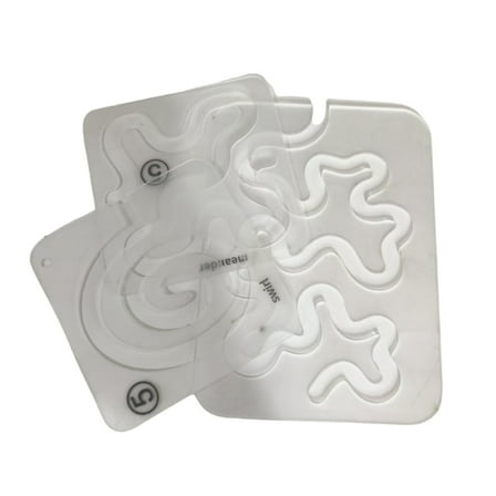 1 Set Clear Quilting Ruler Quilting Templates Rulers Acrylic Sewing Ruler