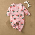 thumbnail image 3 of Odeerbi Baby Girls Boys Clothes Newborn Infant Footie Rompers Autumn Zipper Long Sleeve Romper, 3 of 3