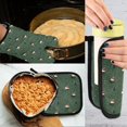 thumbnail image 5 of Yayeee Oven Mitts and Pot Holder Set of 2 Heat Resistant Kitchen Gloves Baking Hot Pad, Christmas Forest, 5 of 5