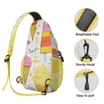 thumbnail image 3 of Sling Backpack Crossbody Shoulder BagHiking Sling Backpack for Hiking Dating Gym Cycling Working Ice Cream, 3 of 6