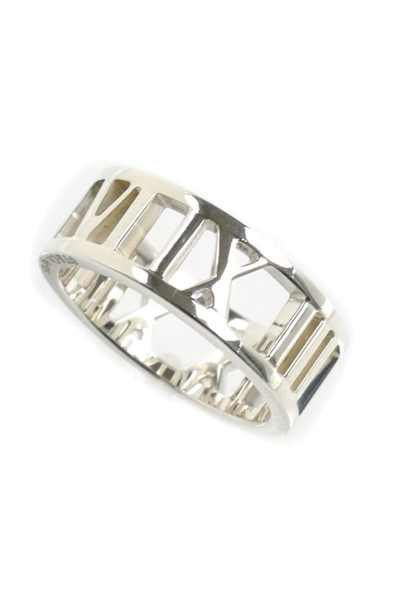Pre-Owned TIFFANY&Co. Tiffany & Co. Sterling Silver 925 Atlas Open Ring (3.4g) Women's