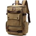 thumbnail image 1 of Men Canvas Backpack Fashion Travel Backpack School Rucksack Hiking Daypack, 1 of 1
