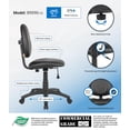 thumbnail image 3 of Scranton & Co Faux Leather Upholstered Wide Seat Office Swivel Chair in Black, 3 of 8
