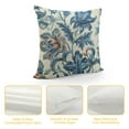 thumbnail image 4 of Nawypu Chinoiserie Pillow Covers Navy Blue White Floral Pillow Covers Vintage Farmhouse Flower Outdoor Pillowcase Square Cushion Cover for Bedroom Sofa Couch Living Room Home Decor, 4 of 5