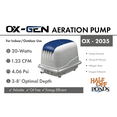 thumbnail image 2 of Half Off Ponds OX-Gen 2035 Diaphragm Aeration Pump, 1.23 CFM for Ponds, 2 of 6