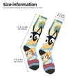 thumbnail image 3 of Saiise Bluey Funny Socks Men Women Boys Kids Adults Novelty Graphic Crew Tube Socks Crazy Design Casual Dress Socks for Sports,Running,Travel, 3 of 7