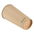 thumbnail image 6 of Sustain 20 oz Kraft Paper Coffee Cup - PLA Lining, Compostable, Ripple Wall - 3 1/2" x 3 1/2" x 6 1/4" - 250 count box, 6 of 10