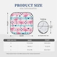 thumbnail image 3 of Naloa Pink Striped Flamingo 2 Piece Foldable Car Sun Shades, Car Windshield Sunshade, Front Window Sunshade for Car, Truck, SUV - Medium, 3 of 7
