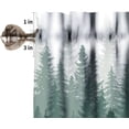 thumbnail image 4 of Forest Valance Curtains Nature Green Misty Forest Tree Art Printed Rod Pocket Curtain Valance for Kitchen Bedroom Living Room Decor 1 Panel W54xL18 Inch, 4 of 6