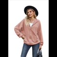 thumbnail image 3 of Sudadera con Capucha y Cremallera de Larga, Color Rosa, Talla XXL, 3 of 10