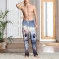 thumbnail image 6 of Lsque Cute Animal Couple Print Men's Pajama Pants, Lounge Pant - Comfortable Home Wear,Elastic Waistband, Stylish Design-Small, 6 of 9