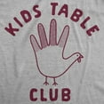 thumbnail image 2 of Youth Kids Table Club T Shirt Funny Thanksgiving Dinner Turkey Hand Tee, 2 of 8