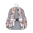 thumbnail image 3 of Dogs with Flowers Backpack for School,Cute School Bag,Schoolbag with Adjustable Shoulder Straps & Padded Back,13.4"x11"x4.7", 3 of 6