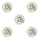 thumbnail image 3 of Guardurnaity Bufanda anillo elegante chal Clip oro plata bufandas hebilla con diamantes de imitación moderno Heronsbill estilo regalos para mujeres plata 5piezas, 3 of 6