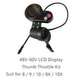 thumbnail image 6 of QS-S4 36V-60V Thumb Throttle LCD Display Kit+3PIN Ignition Lock Key for Zero 8 9 10 8X 10X Electric Scooter 6PIN Display, 6 of 8
