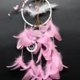 thumbnail image 3 of Colgante de Dulces con Plumas Decoración para hogar Ornamento Hecho Rosa CUTICAT Dream Catcher, 3 of 7