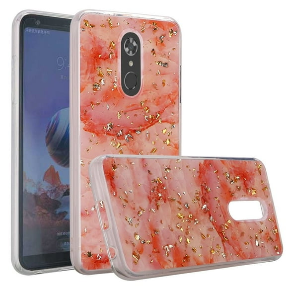 GSA Marble Glitter Case for LG Stylo 4, Stylo 4 Plus - Pink