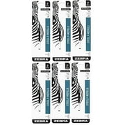 6 PACK: Zebra Pen F-Refill 0.7mm Black 1 per pack - Zebra Pen 85511