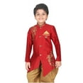 thumbnail image 4 of AHHAAAA Kids Sherwani dhoti pant Handwork Embroidery - Indo western Ethnic wear for kids and boys, 4 of 5
