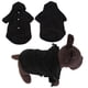thumbnail image 1 of Traje cálido de invierno para mascotas de algodón negro con capucha abrigo de ocio ropa con hebilla para perros gatos, 1 of 8