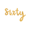 Silver, variant on 16" Script Cursive "Sixty" Balloon Letters